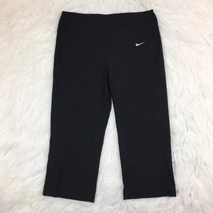 NIKE Fit Dry Black Womens Athletic Stretch Poly/Spandex Capris Sz S - Picture 1 of 9
