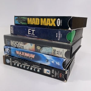 5x Sci-Fi Fantasy Movies (VHS Cassette Tapes) E.T. Maximum Velocity Mad Max - Picture 1 of 11