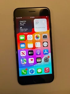 Very Good - iPhone SE 2nd Gen A2275 128GB Black AT&T Locked - Afbeelding 1 van 4