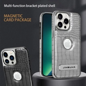 Luxury Leather Case For iPhone 15 14 13 12 11Pro Max Plus Shockproof Stand Cover - Picture 1 of 21