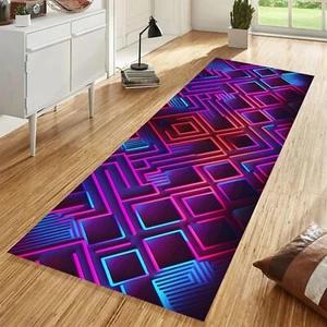 Neon Runner Rug, Neon Look Runner Rug, E-Spor Runner Rug, Neon Rug,Neon Look Rug - Picture 1 of 10