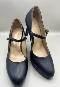 Naturalizer Talissa décolleté donna in pelle nere tacco Mary Jane taglia 9,5M - Foto 1 di 9