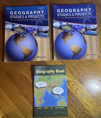 Abeka History Series Geography Studies & Projects Activity Book & Teachers Key + - Image 1 of 4