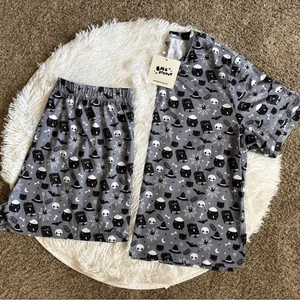 Em & Sprout Pyjama Set Neu Spooky Halloween Jammies FASST KLEINER Damengröße 4X - Bild 1 von 8