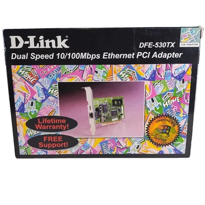 D Link Dual Spe Ethernet PCI Adapter DFE-530TX 10/100Mbps - Image 1 of 4