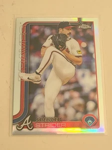 2025 Topps Chrome Spencer Strider Refractor #46 Braves - Picture 1 of 1