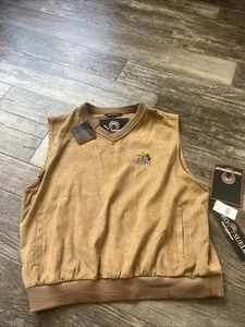 Wetterfeste Ryder Cup Herren Golf Weste Braun Microsuede Oakland Hills Größe Large - Bild 1 von 9