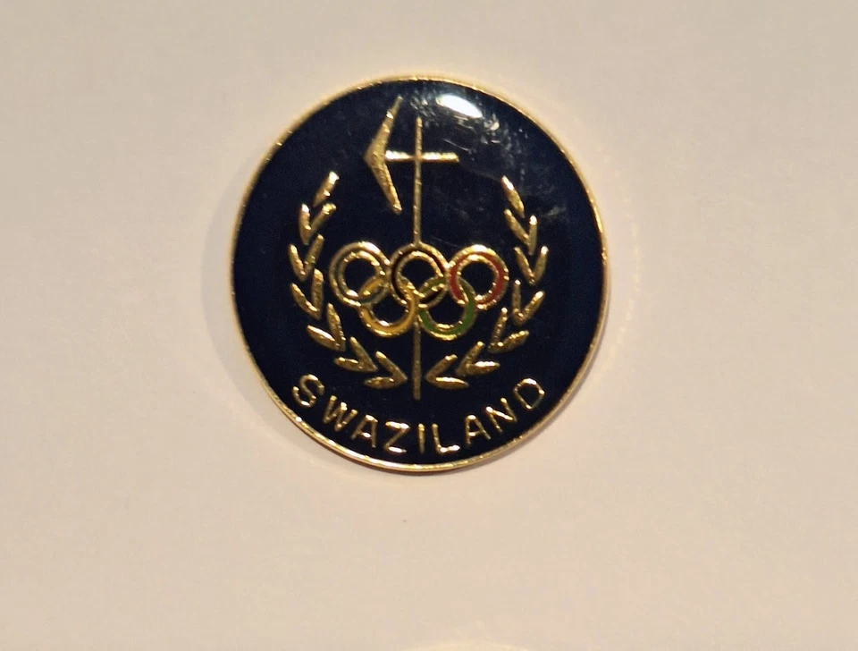 PIN RARO SIN FECHA OLÍMPICO DE SUAZILANDIA NOC USADO EN MOSCÚ 1980-su segundo pin nunca Foto 1 de 1