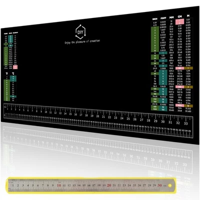 TAROTKIN Workbench Mat, 35.5" X 16" DIY Silicone Rubber Large Work Bench Table Hobby M...