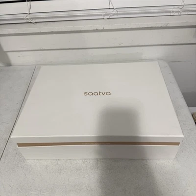 Saatva Cotton Percale Sheet Set White - Queen Size - In Original Packaging - Image 1 of 4