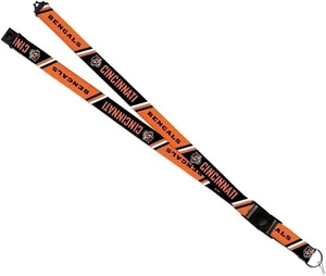 Cincinnati Bengals Lanyard Keychain Double Sided Breakaway Safety Design... - Picture 1 of 7