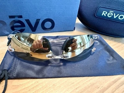 NEW! REVO DESCEND E Blush Crystal POLARIZED Champagne Rose Sunglass 4060 10 CH - Image 1 of 4