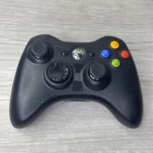 Controlador de juegos portátil inalámbrico negro Microsoft Xbox 360 para consola Xbox360 - Imagen 1 de 8