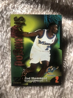 1998 Skybox Z Force Basketball Card #122 God Shammgod Wizard - Image 1 of 2