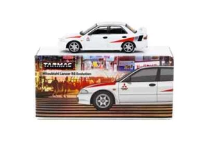 Mitsubishi Lancer RS Evolution au 1/64 TARMAC WORKS T64G-048-RS - Picture 1 of 3