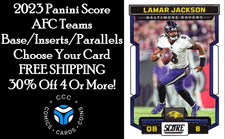 2023 Panini Score Football Base/Inserts/Parallels Pick Your Card AFC Teams