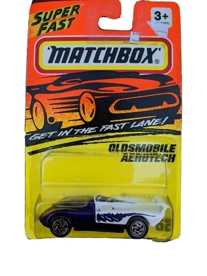Matchbox Oldsmobile Aerotech #62, 1:64 scale, issued 1994, purple, white - Image 1 of 3