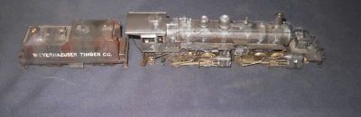 HO Brass PFM Weyerhaeuser Timber #4 2-6-6-2 Weathered Tested & Runs - Image 1 of 3