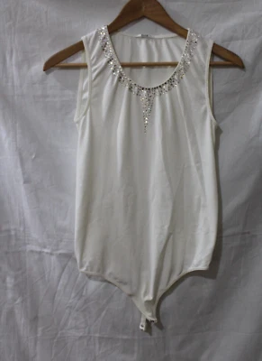 Body Suit WOLFORD estrás talla mediana en blanco Foto 1 de 4