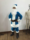 Adult Velvet Santa Claus Christmas Cosplay Costume Suit Xmas Apparel Suit Men @
