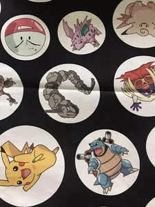 Pokemon Character 100% Cotton Fabric Last Piece 26”x22” - Picture 1 of 2