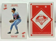 Rod Carew 2020 Topps 52-Card Game by Kenny Mayne Series 2 Variation SP - TWINS