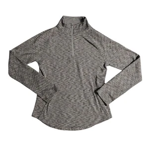 Live Love Dream Active Top Women's Size Medium Gray 1/4 Zip Long Sleeve - Picture 1 of 7