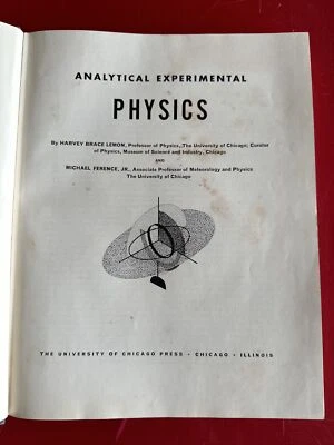 VTG Analytical Experimental Physics University of Chicago Press 1943 Textbook - Image 1 of 4