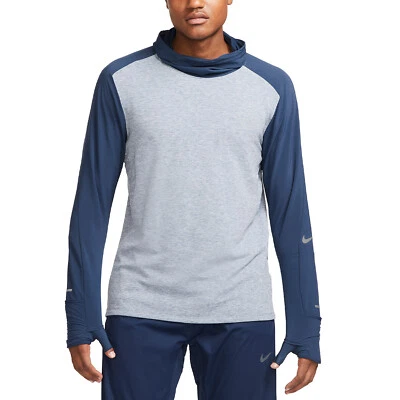 Nike Mens Shirt 2XL Grey Blue Running Division Sphere Element . DQ6522-410 - Image 1 of 4