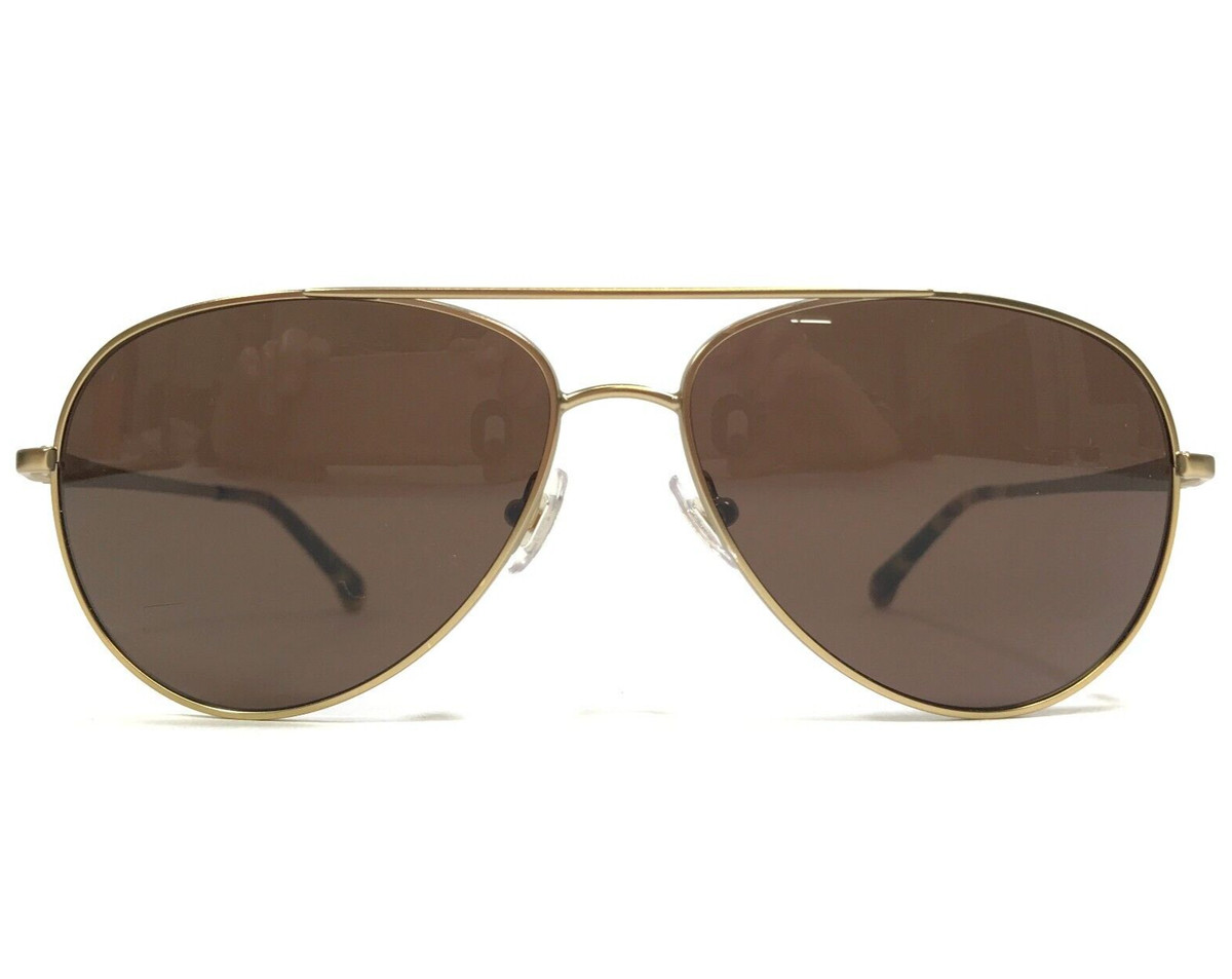 Brooks Brothers Men's Aviator Sunglasses BB4062 - Classic Gold Frame With 100% UV Protection