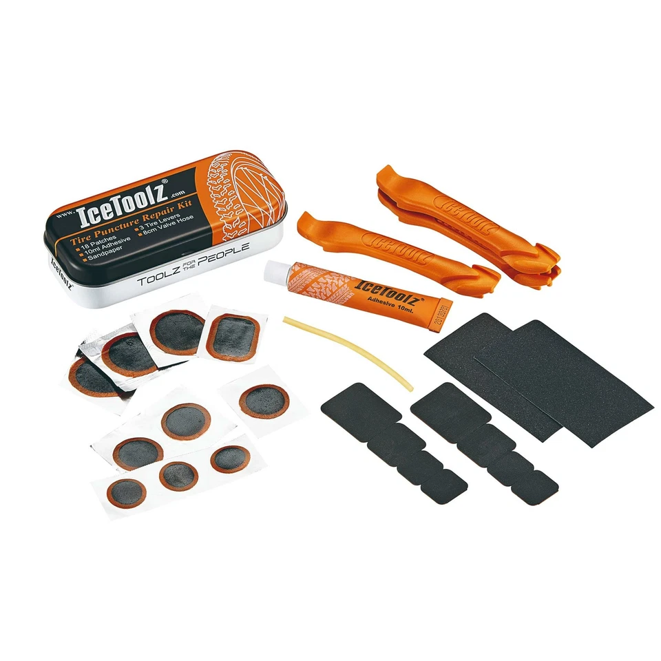 New IceToolz 65A1 Bicycle Tyre Puncture Repair kit For Bike Cycling Tire Tools - Image 1 of 4