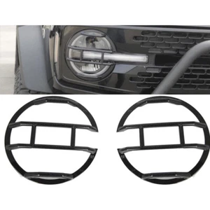 2x Accesorios de decoración de cubierta de faros delanteros de coche para Ford Bronco 2021-2023 - Imagen 1 de 4