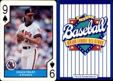 Chuck Finley 1990 U.S. Playing Card Co. #9? Card California Angels