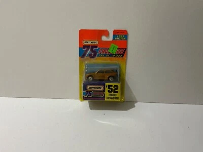 Matchbox 75 Challenge 1 de 10.000 Escort Cosworth #52 Gold Die-Cast edición 1997 Foto 1 de 4