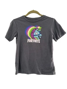 Fortnite Youth T-Shirt Llama Graphic Gray Short Sleeve Size 10/12 Tee Shirt a - Picture 1 of 7