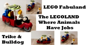 LEGO Bulldog with Trike Cart Taxi Fabulous Fun from 80's European Craze LEGOS - Picture 1 of 1