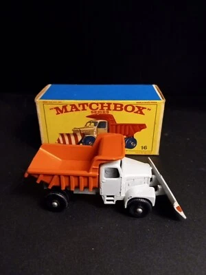 MATCHBOX #16c  Scammell Mountaineer SnowPlow BPW In Solid Original E4  Box - Image 1 of 4