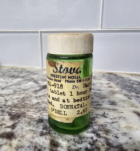 Vintage Barbituate Drug Rx Bottle ▪︎ Donnatal - Belladonna + Phenobarbital - Picture 1 of 4