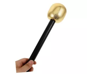 Glitter Microphone - Gold/Black - Prop Costume Accessory - Picture 1 of 4