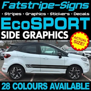 para adaptarse a CALCOMANÍAS DE GRÁFICOS FORD ECOSPORT ST LINE TITANIO ZETEC - Imagen 1 de 2