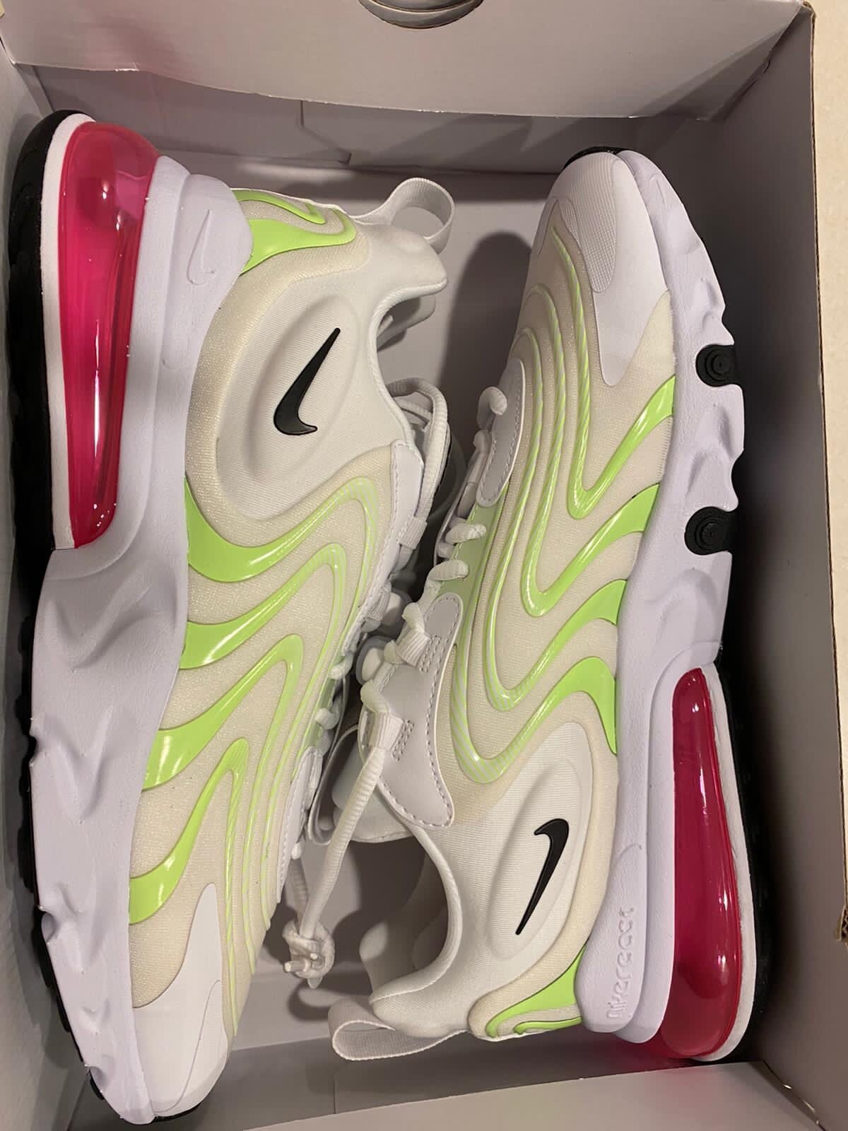 Wmns Nike Air Max 270 React Cz0372 101 Size 12 White Pink Foam Ebay