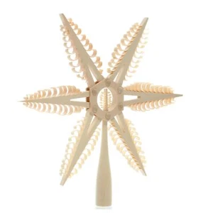 Punta de árbol punta de árbol de Navidad centro 1 árbol 24x24x2 cm NUEVO punta de árbol madera - Imagen 1 de 2