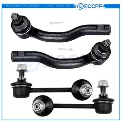 Fits 2007-2012 Mazda CX-7 Steering Kit 4Pcs Front Sway Bar Outer Tie Rod End - Image 1 of 4