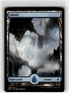 ISLAND (257) - FULL ART Battle for Zendikar #257 BFZ(LP)(MTG) - Picture 1 of 1