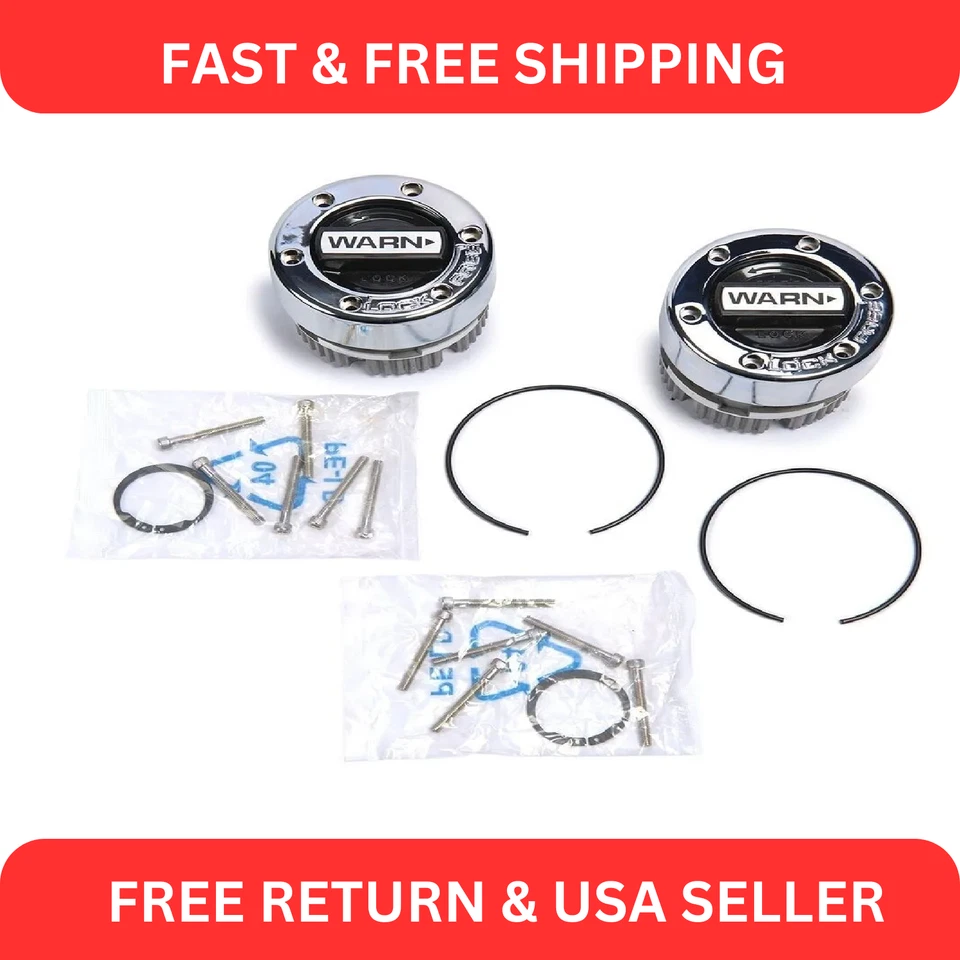 Warn 9790 Standard Manual Locking Hub Kit Set of 2 - 19 Spline For Dana 44 Axle - Image 1 of 4