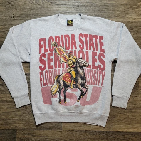 Vintage Florida State FSU Seminoles Crewneck Sweatshirt Large Vtg Cover