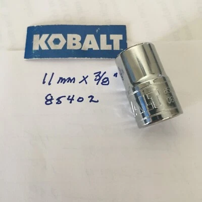 KOBALT  11  mm  x   3/8" Dr   Socket  6 Point  #85402 -  Free USA  Shipping - Image 1 of 4