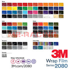 3M 2080 Gloss Satin Matte Carbon Fiber Flip Vinyl Wrap Vehicle Film Decal Sheet