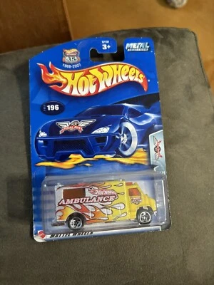 2003 Hot Wheels #196 Final Run 2/12 AMBULANCE Yellow-Silver - Image 1 of 4