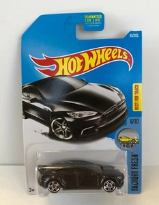 Nuevo/sellado Hot Wheels 2015 lanzamiento Tesla modelo S #43/365 negro/carbón - Imagen 1 de 3